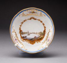 Saucer, Meissen, c. 1772. Creator: Meissen Porcelain