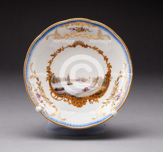 Saucer, Meissen, c. 1772. Creator: Meissen Porcelain.