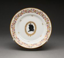 Saucer, Nyon, c. 1800. Creator: Nyon Porcelain Factory
