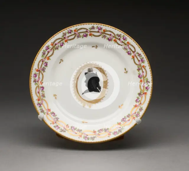 Saucer, Nyon, c. 1800. Creator: Nyon Porcelain Factory.