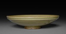 Saucer: Northern Celadon Ware, Yaozhou type, 12th Century. Creator: Unknown