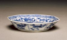 Saucer, c. 1690. Creator: Unknown