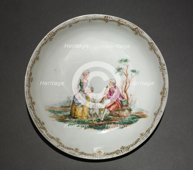 Saucer, c. 1750-1770. Creator: Meissen Porcelain Factory (German).