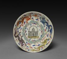Saucer, c. 1750. Creator: Unknown