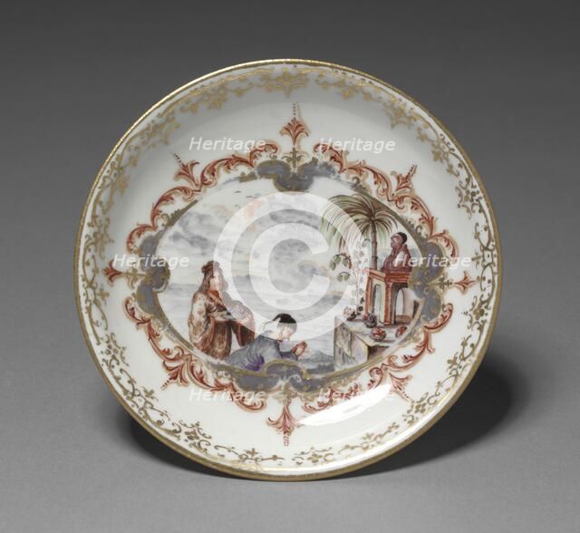 Saucer, c. 1723. Creator: Meissen Porcelain Factory (German).