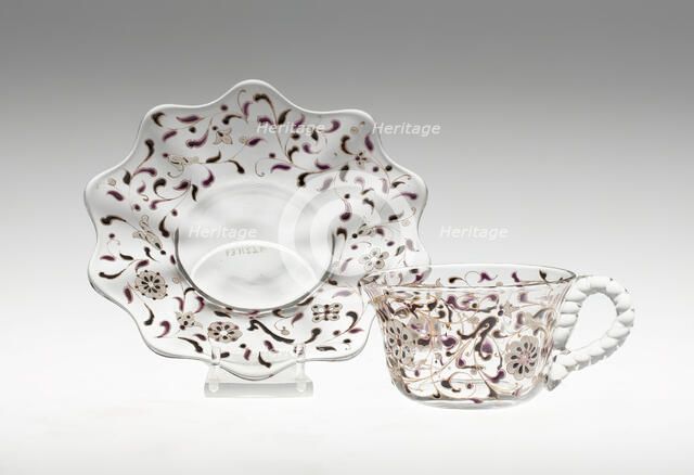 Saucer, France, c. 1900. Creator: Emile Gallé.