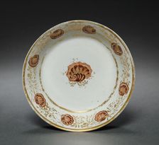 Saucer from Oliver Wolcott, Jr. Tea Service (1 of 6), 1785-1805. Creator: Unknown