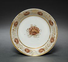 Saucer from Oliver Wolcott, Jr. Tea Service (4 of 6), 1785-1805. Creator: Unknown