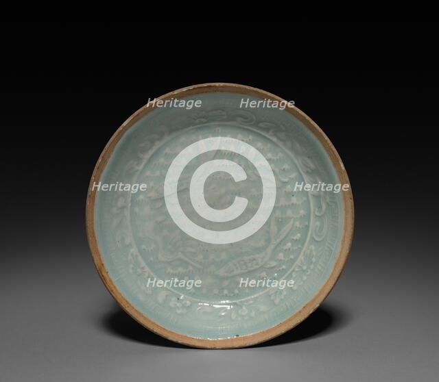 Saucer: Qingbai ware, 13th-14th Century. Creator: Unknown.