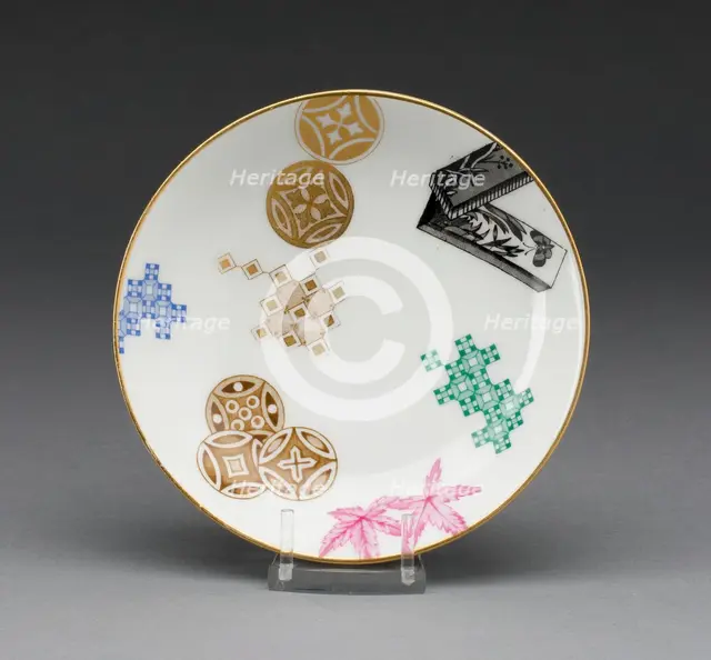 Saucer, Worcester, 1878. Creator: Royal Worcester.
