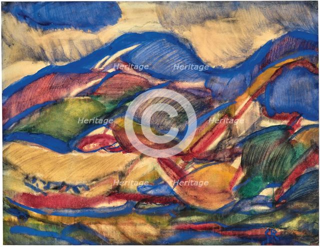 Sauerland near Willingen, 1913. Creator: Christian Rohlfs.