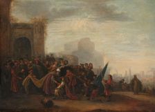 Saul Welcoming David after his Victory over Goliath, 1640. Creator: Gerrit de Wet