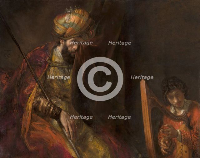 Saul and David, ca 1655-1658. Creator: Rembrandt van Rhijn (1606-1669).