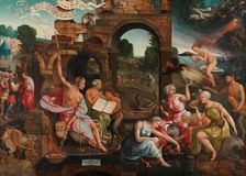 Saul and the Witch of Endor, 1526. Creator: Jacob Cornelisz. van Oostsanen