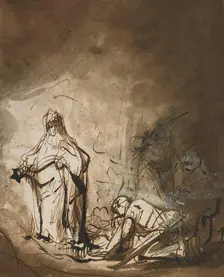 Saul and the Witch of Endor, about 1640. Creator: Ferdinand Bol