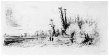 Saulaie des Environs de Paris c1820-1870, (1924). Artist: Paul Huet