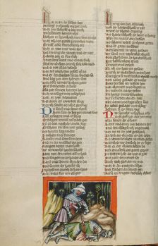 Saul's Death; Weltchronik, about 1400-1410. Creator: Unknown