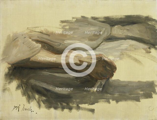 Saul's Legs, 1899. Creator: Jozef Israels.