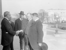 Saulsbury, Willard, Senator from Delaware, 1913-1919. Left, 1916. Creator: Harris & Ewing