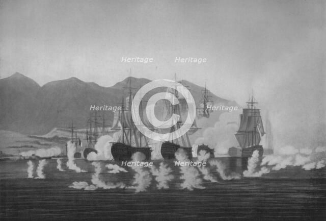 'Saumarez off Algeciras', c1802. Artist: Joseph Constantine Stadler.