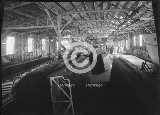 Saunders Shipyard (Interior), Cowes, 1938. Creator: Kirk & Sons of Cowes.
