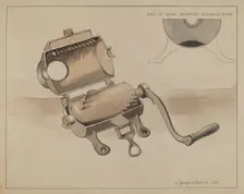 Sausage Grinder, 1936. Creator: J. Howard Iams
