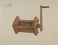 Sausage Grinder, c. 1937. Creator: Edward L Loper