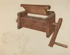 Sausage Grinder, c. 1938. Creator: John Koehl