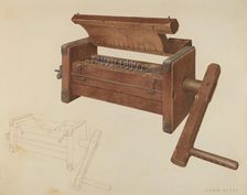 Sausage Grinder, c. 1938. Creator: John Koehl