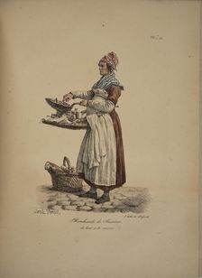 Sausage seller. From the Series "Cris de Paris" (The Cries of Paris), 1815. Creator: Vernet, Carle (1758-1836)