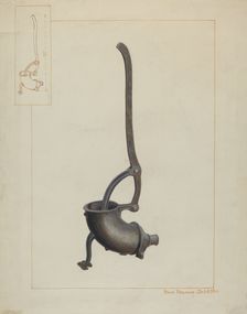 Sausage Stuffer, 1935/1942. Creator: Samuel Fineman