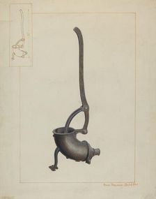 Sausage Stuffer, 1935/1942. Creator: Samuel Fineman