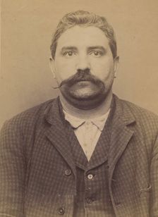 Savard. Henri-Auguste. 29 ans, né le 7/5/65 à Paris XXe. Ciseleur. Anarchiste. 2/7/94., 1894. Creator: Alphonse Bertillon