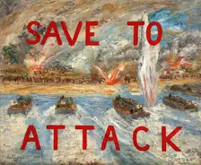 "Save to attack", 1943. Creators: Unknown, Central Office of Information