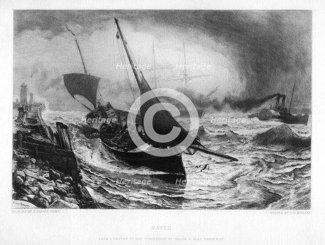 'Saved', c19th century.Artist: Charles Olivier Murray