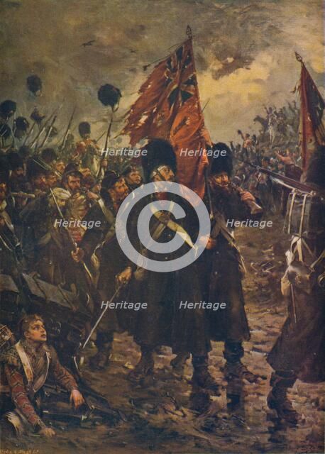 'Saving the Colours: the Guards at the Battle of Inkerman, 1854' (1909). Artist: Robert Gibb.