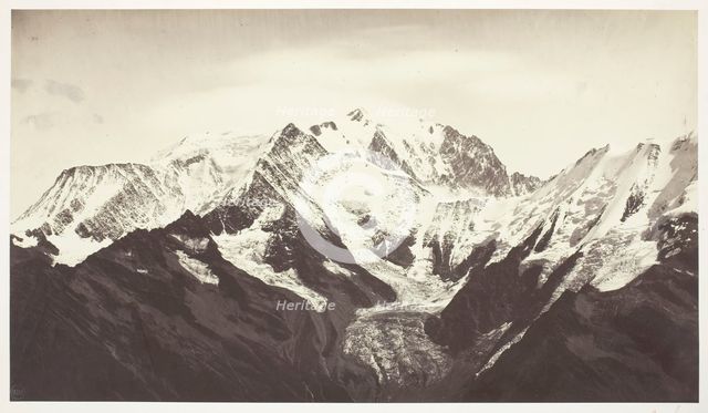 Savoie 46, Mont-Blanc, Vu de Mont-Joli, 1855/67. Creator: Auguste-Rosalie Bisson.