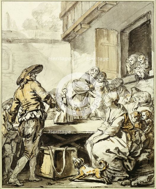 Savoyard with a Dancing Doll. Artist: Greuze, Jean-Baptiste (1725-1805)