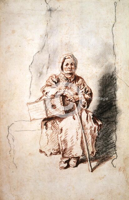 'Savoyarde', c1715. Artist: Jean-Antoine Watteau