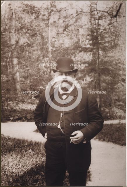 Savva Ivanovich Mamontov in Abramtsevo. Artist: Anonymous  