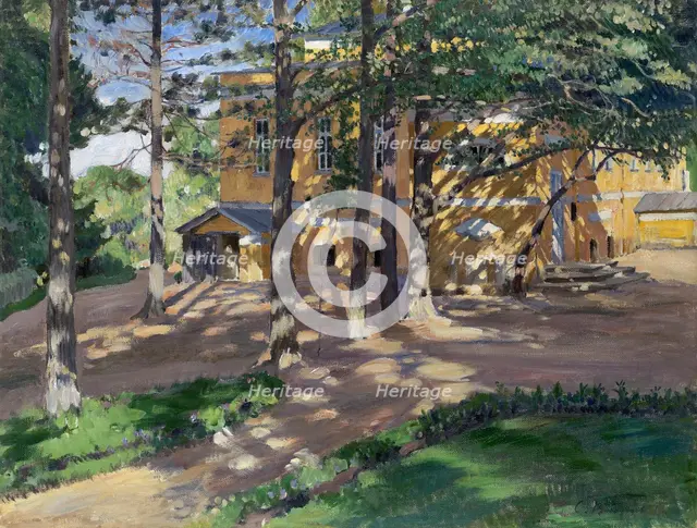 Savva Mamontov's Estate Abramtsevo. Artist: Vinogradov, Sergei Arsenyevich (1869-1938)