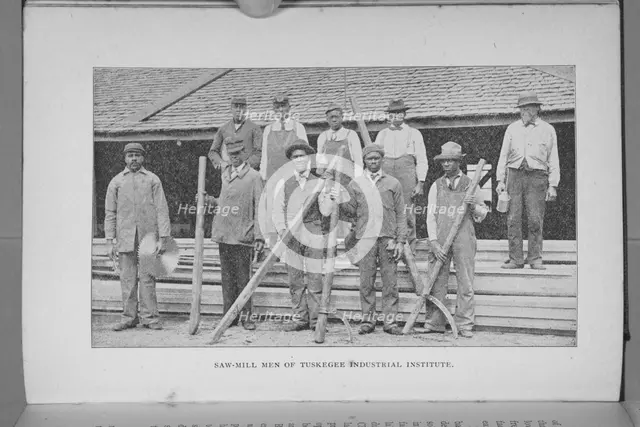 Saw-Mill Men of Tuskegee Industrial Institute, 1897. Creator: Unknown.