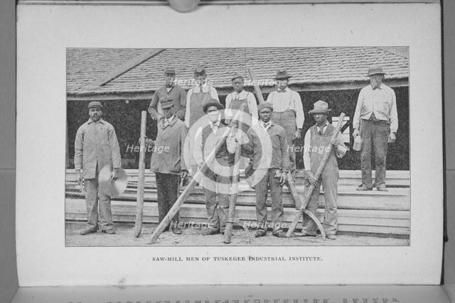 Saw-Mill Men of Tuskegee Industrial Institute, 1897. Creator: Unknown.