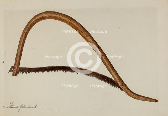 Saw, c. 1941. Creator: Frank Budash.