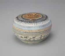Sawankhalok Ware Covered Box, 14th/15th century. Creator: Unknown
