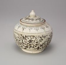 Sawankhalok Ware Covered Box with Lotus Bud Knob, 14th/15th century. Creator: Unknown