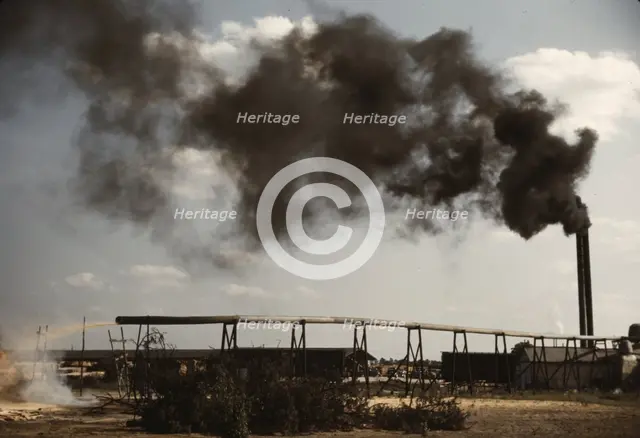 Sawmill at the Greensboro Lumber Co., Greensboro, Ga., 1941?. Creator: Jack Delano.