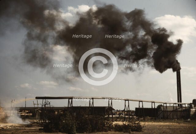 Sawmill at the Greensboro Lumber Co., Greensboro, Ga., 1941?. Creator: Jack Delano.