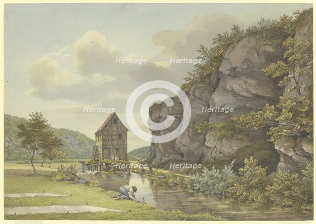 Sawmill near Eppstein (Lorsbach Valley), 1829. Creator: Carl Morgenstern.