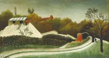 Sawmill, Outskirts of Paris, c. 1893/95. Creator: Henri Rousseau